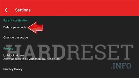 how to delete passcode