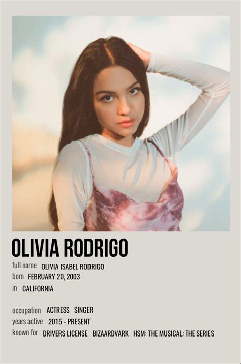 Olivia Rodrigo Sour Poster