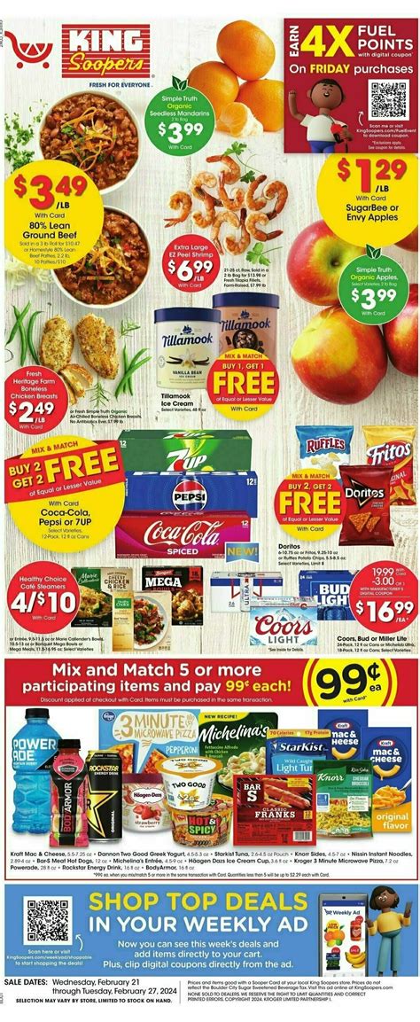 King Soopers Weekly Ad Deals From February