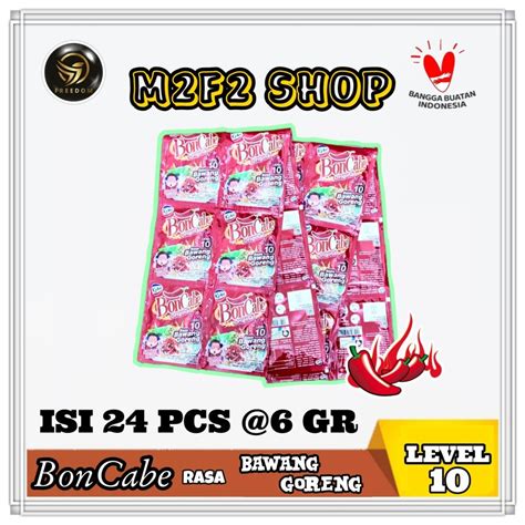 Jual BonCabe Level 10 Sambal Tabur Original Rasa Bawang Goreng Sachet