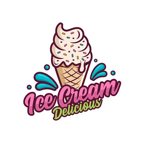 Ice Cream design logo premium-3 5417656 Vector Art at Vecteezy