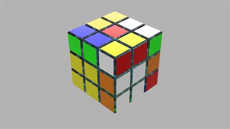 Rubiks Cube 3D model 3D printable | CGTrader