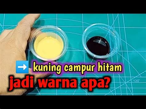 Hasil Warna Dari Campuran Kuning Dan Hitam Youtube