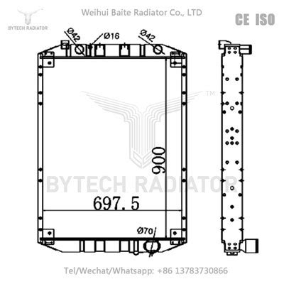 China Customized Russian Truck Radiator MAZ 543208 543208 1301010 For