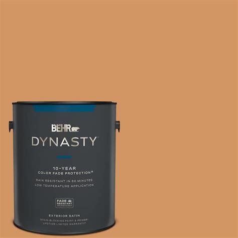 BEHR DYNASTY 1 Gal 280D 5 Glazed Pecan Satin Enamel Exterior Stain