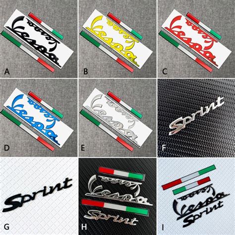 3D Badge Emblem Sticker Decal Kit For PIAGGIO Vespa GTS300 LX125 LX150