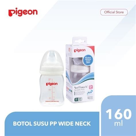 Jual Pigeon Botol Susu Wide Neck Ml Nipple Peristaltic Plus Anti