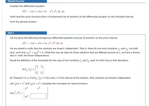 Solved Consider The Differential Equation Chegg