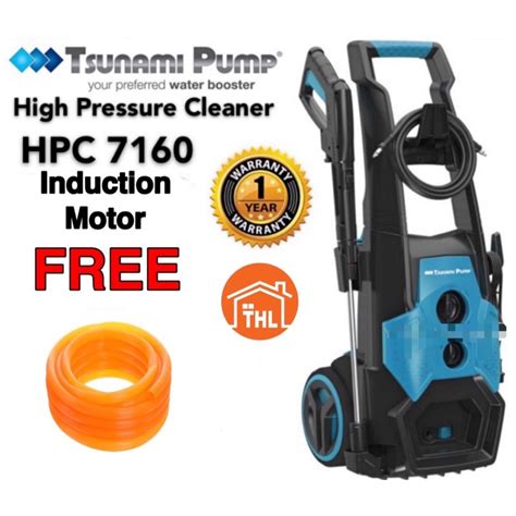 Tsunami 2100W High Pressure Cleaner HPC7160 Induction Motor Water