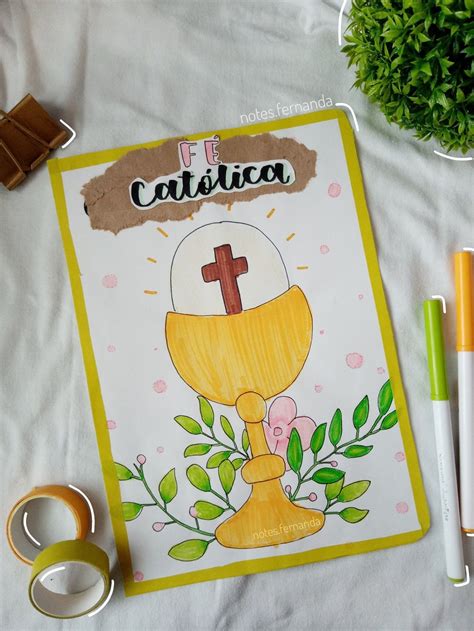 Portada de Fé Católica Religión Instagram notes fernanda