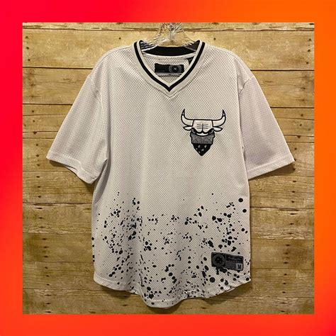 Other Chicago Bulls 23 Black and White Splatter Jersey | Grailed