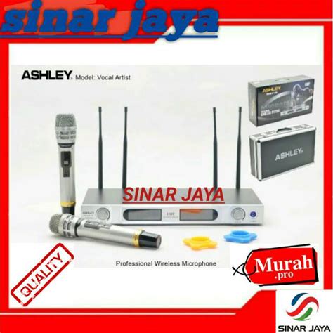 Jual Mic Wireless Ashley Vocal Artist Microphone Receiver System