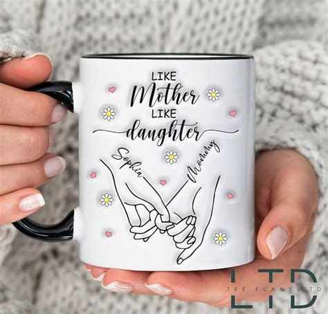 Personalized Like Mother Like Daughter Mug Mothers Day Mug Birthday