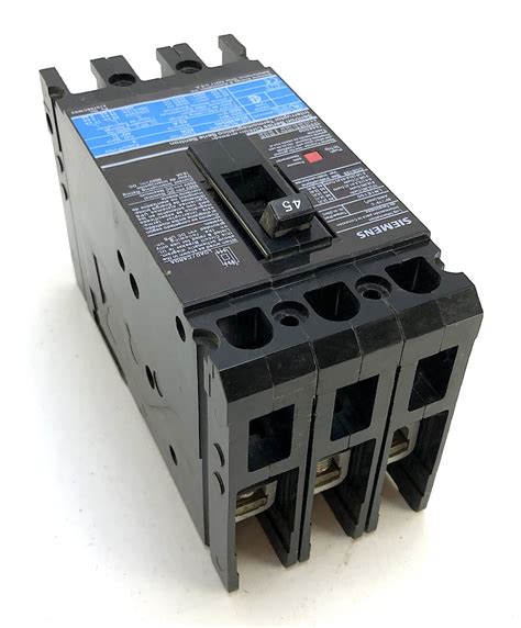 ITE Siemens ED63B045 3 Pole 45 600 Vac Circuit Breaker W3