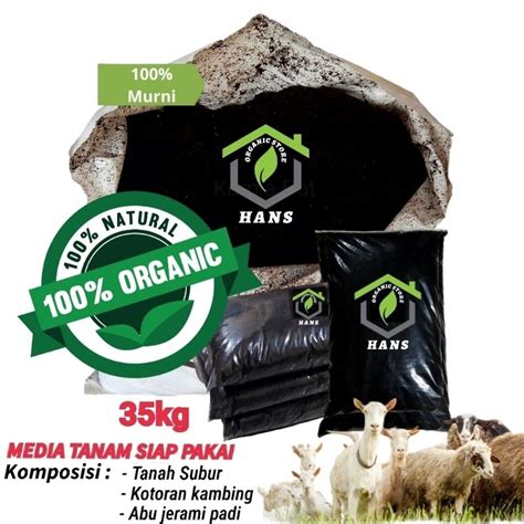 Jual Media Tanam Siap Pakai Premium Pupuk Kandang Kambing Organic