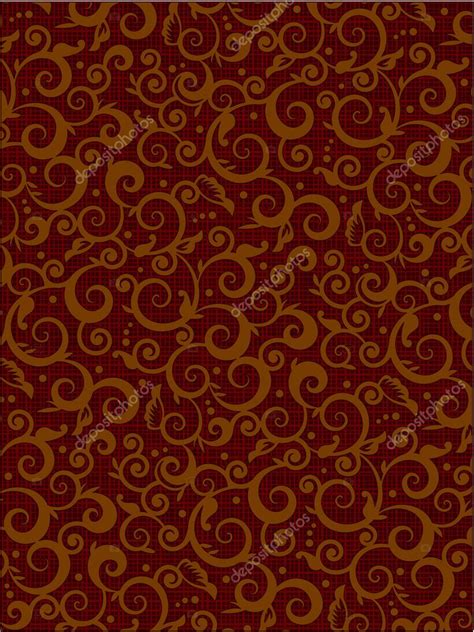 Brown floral pattern background — Stock Vector © ratselmeister #3871460