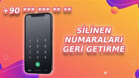 Ak Ll Telefonlarda Silinen Numaralar Nas L Geri Getirilir Tamindir