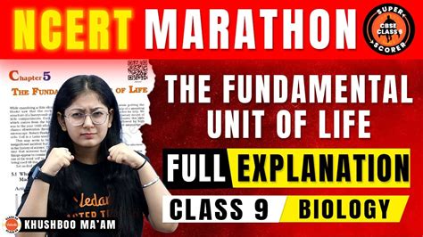 NCERT Marathon Class 9 The Fundamental Unit Of Life CBSE 9th Science