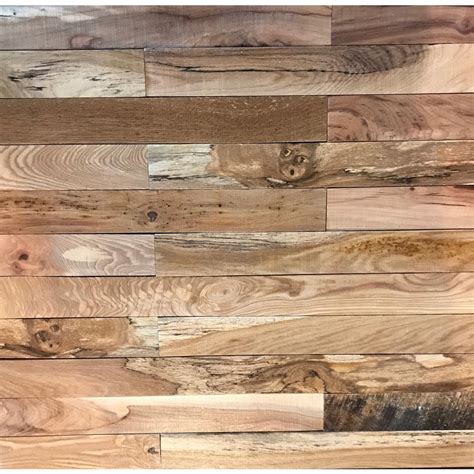 Shiplap Plank 0.5 in. H x 3.5 in. W x 12 in. 36 in. L Natural Wood Wall ...