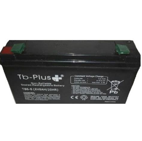 Plantas eléctricas Batería Seca SLA TB PLUS 6V 8A