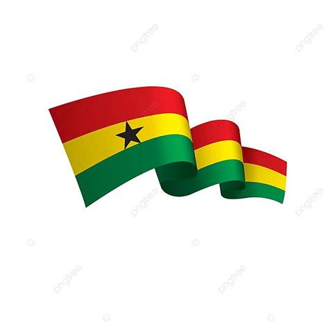 Ghana Flag Vector Design Images, Ghana Flag Symbol Vector Illustration ...