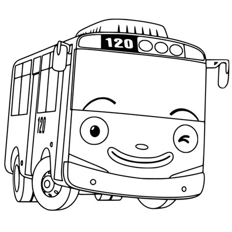 Dibujos Autobus De Tayo Para Colorear E Imprimir