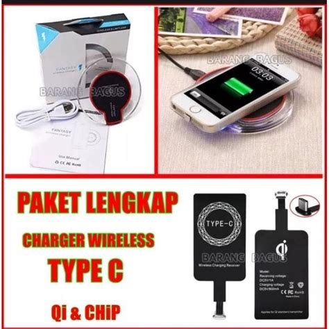 Jual Paket Lengkap Wireless Charger Fantasy Tempel Siap Pakai Untuk