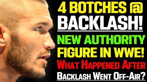 Wwe News 4 Major Wwe Wrestlemania Backlash Botches What Happened