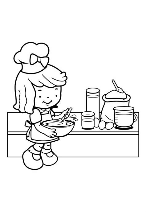 Desenho De Cozinheiro Para Colorir