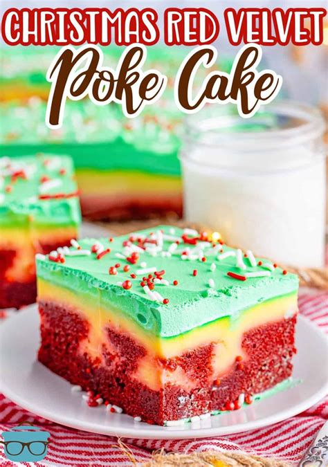 Christmas Red Velvet Poke Cake Recipe In 2023 Christmas Food Desserts Holiday Cake Recipes