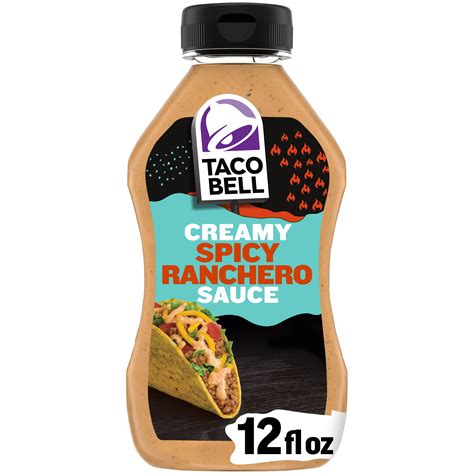 Taco Bell Mexican Taco Bell Spicy Ranchero Creamy Sauce 12 Fl Oz Pack