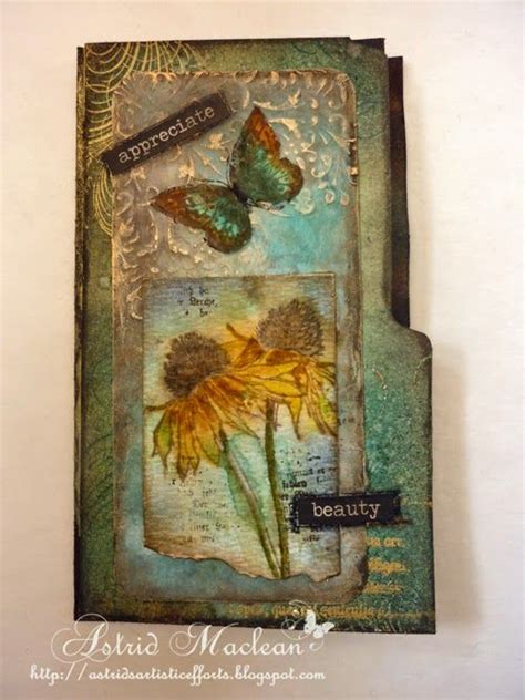 Altered File Folder Part Astrid S Artistic Efforts Art Journal