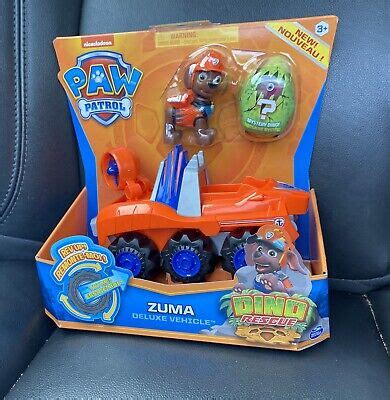 Paw Patrol DINO RESCUE ZUMA Deluxe Rev Up Vehicle Figure Mystery Dino