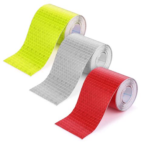 3 Rolls Reflective Safety Tapes 1 Inch Reflective Warning Tape