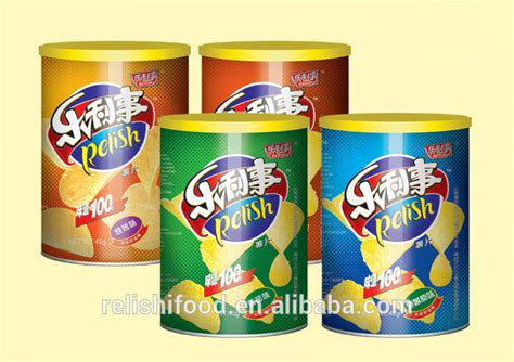 Private Label Canned Potato Chipschina Relish Price Supplier 21food