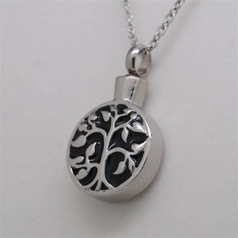 Arbre De Vie Cr Mation Bijoux Urne Pendentif Collier Dacier Washer