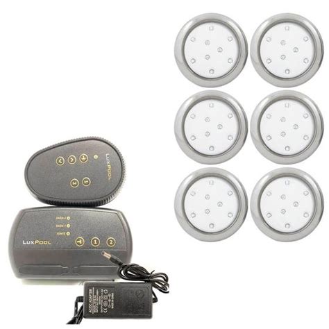 Kit 6 Refletor LED Piscina RGB 9W Inox Central Compacta Iluctron