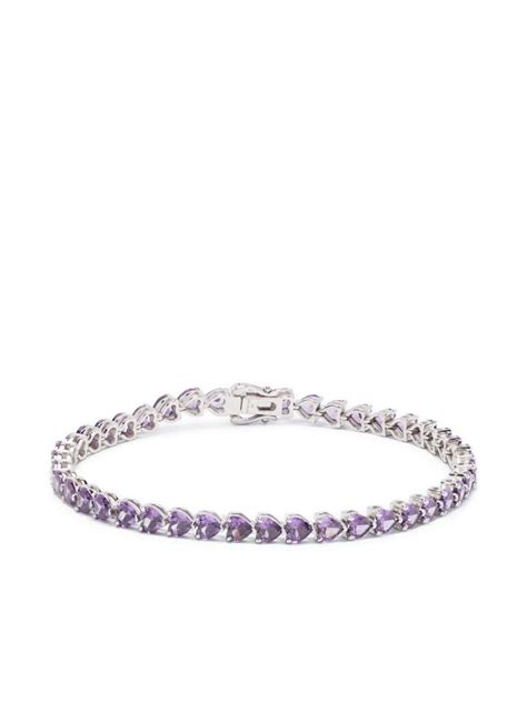 Hatton Labs Cubic Zirconia Tennis Bracelet Farfetch