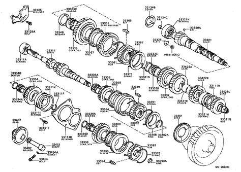 Toyota Corollaae Ehmxe Powertrain Chassis Transmission Gear Mtm