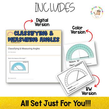 Angles Freebie Drawing Measuring And Classifying By Mathing Around Store