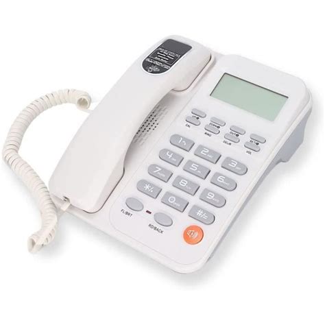 Téléphone De Bureau Fixe Téléphone Filaire Fsk Dtmf Double Système De