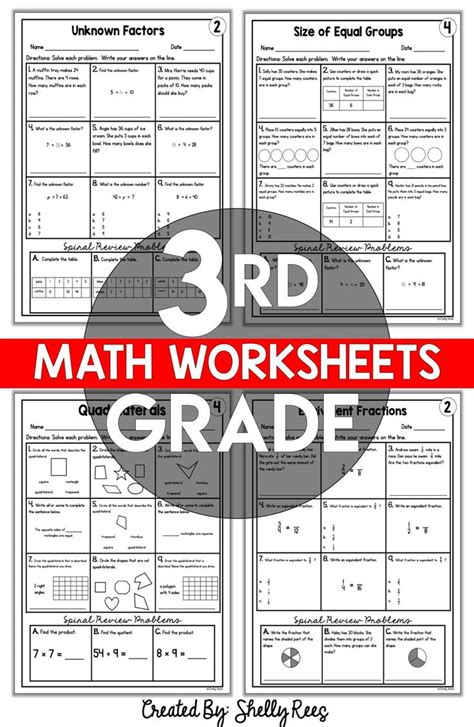 3rd Grade Math Worksheets Free And Printable Appletastic Learning 3rd Grade Math Worksheets