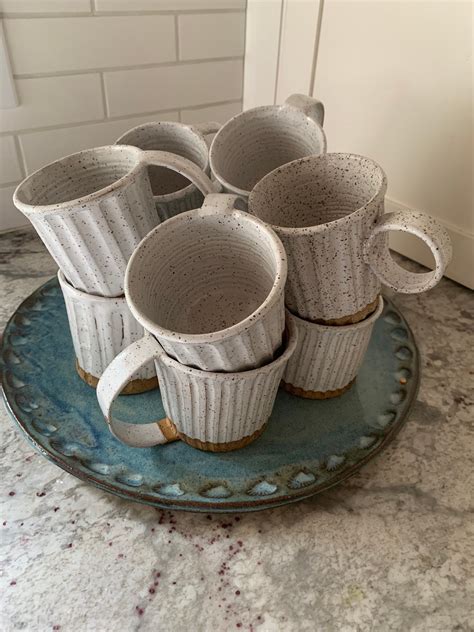 Tazas De Cer Mica Hechas A Mano Etsy Espa A