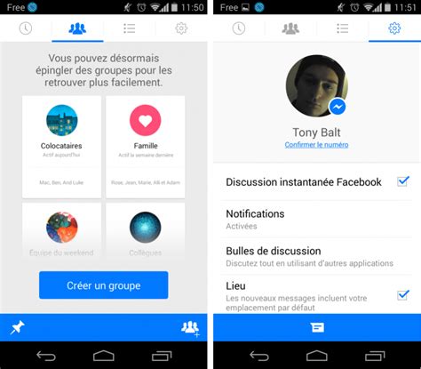 Facebook Messenger 40 Permet De Créer Des Groupes Sur Android