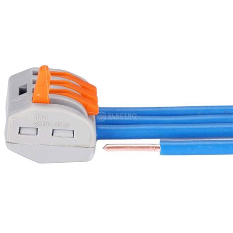 Conector Empalme Rapido Cables A V Mm Tipo Wago Pct