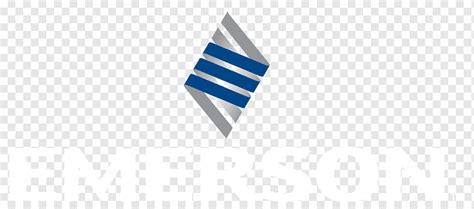 Logo Linea Linea Emerson Electric Brand Linea Azul ángulo Bandera