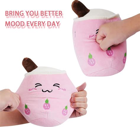 Anboor Bubble Tea Plush Boba Plush Pillow Cute Soft Toy Plushies Boba