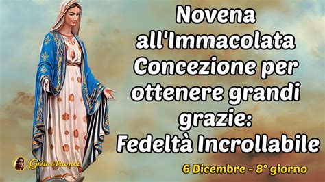 Novena All Immacolata Concezione Per Ottenere Grandi Grazie Fedelt