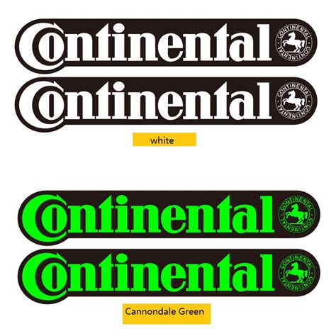 2pcs Continental Frame Sticker For Bike Bicycle Cycling Decals Cycle