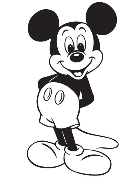 Imprimir Dibujos De Mickey Mouse Para Colorear Dibujo Para Colorear